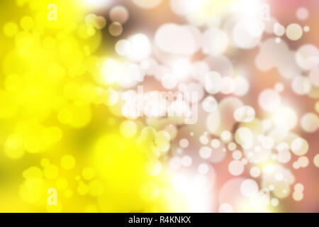 Abstrakte Darstellung Bokeh Licht auf schwarzem Hintergrund Stockfoto