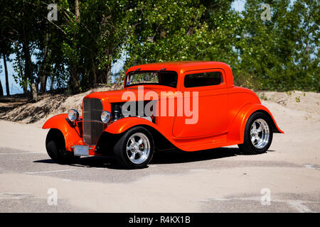 1932 Ford 3-window coupe Stockfoto