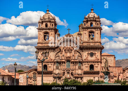 Kirche der Gesellschaft Jesu, eine der größten Kathedralen von Cuzco, Peru Stockfoto