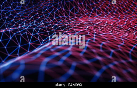 Cloud Computing/Neuronale Netz Stockfoto