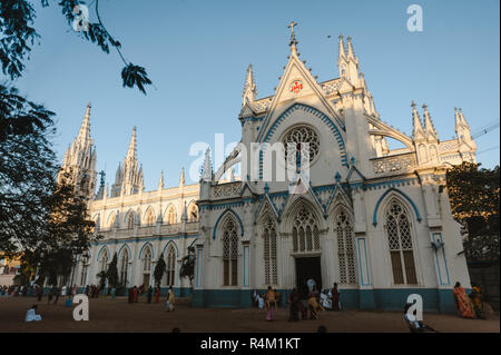 Saint Mary's Kathedrale Kirche äußere Architektur, 23. Februar 2018 Madurai, Indien Stockfoto