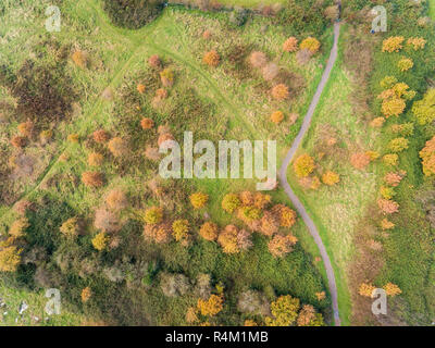 Luftaufnahme von St Mellons Stadt in Cardiff, Wales, UK Stockfoto