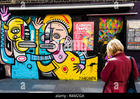 Street Art von Joachim in London Stockfoto