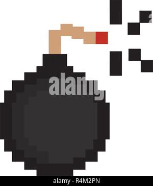 Objekt mit Pixel Stil Stock Vektor