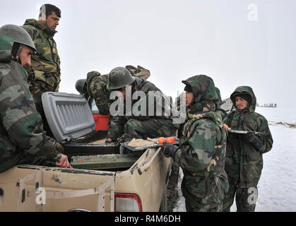 Kabul Kabul/Afghanistan - ca. 2008: Die Kabul militärischen Training Center ist ein Basic Training Center für die afghanischen Streitkräfte. Stockfoto