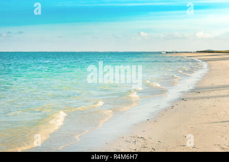 Strand von Pointe d'Esny, Mauritius. Stockfoto