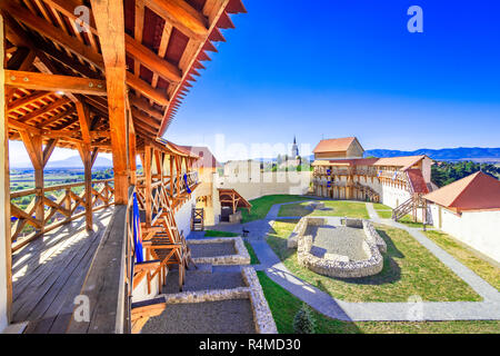 Feldioara, Brasov, Rumänien: Mittelalterliche Festung Marienburg in Siebenbürgen Stockfoto