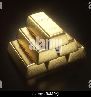 1000 Gramm Gold Bar Stockfoto