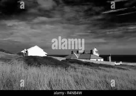 Amboss Point Lighthouse, Durlston Country Park, Swanage Stadt, Isle of Purbeck, Dorset, England, Vereinigtes Königreich Stockfoto