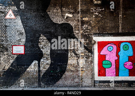 Street Art in London. Stockfoto