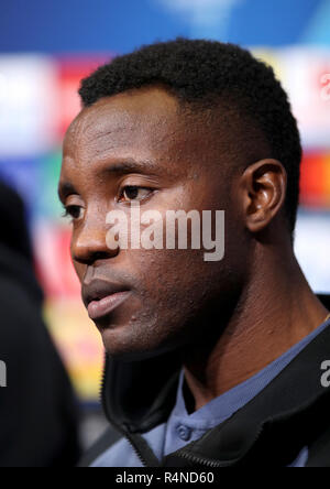 Inter Mailand der Kwadwo Asamoah während einer Pressekonferenz im Wembley Stadion, London. Stockfoto