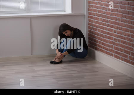 Porträt einer Traurige Frau Stockfoto