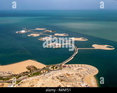 Isola Dana ist Teil der Pearl-Qatar in Doha Stockfoto