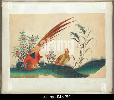 Vintage oriental bird Illustration Design Stockfoto