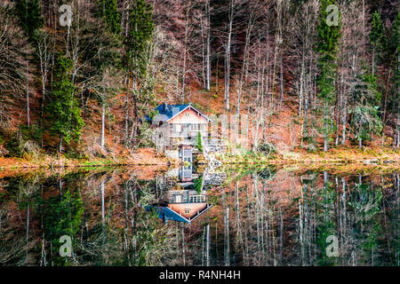 Freibergsee bei Oberstdorf, Deutschland Stockfoto