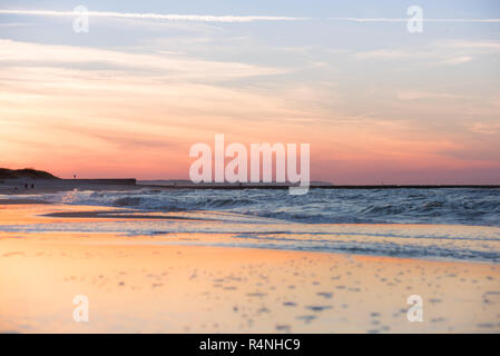 Ostsee Sonnenuntergang Stockfoto