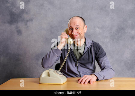 Man hat einen guten, Anruf Stockfoto