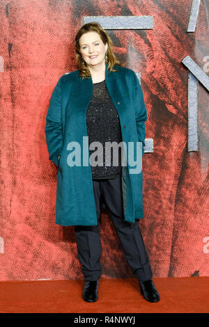 London, Großbritannien. 27. November 2018. Philippa Boyens bei der Weltpremiere der Sterblichen Motoren am Dienstag, den 27. November 2018 Cineworld Leicester Square, London statt. Im Bild: Philippa Boyens. Credit: Julie Edwards/Alamy leben Nachrichten Stockfoto