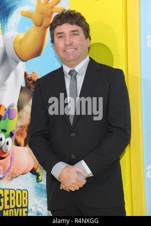 *** Foto *** Stephen Hillenburg, Schöpfer von SpongeBob Schwammkopf, ist vergangen: New York, New York - Januar 31: Executive Producer Stephen Hillenburg besucht die Weltpremiere von "ponge der Spongebob Film aus Wasser" am 31. Januar 2015 Der AMC Lincoln Square Theater in New York City. Quelle: John Palmer/MediaPunch Stockfoto