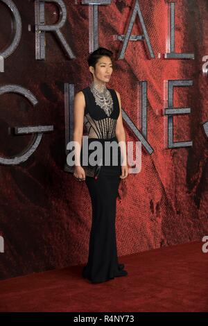 London, Großbritannien. 27. November 2018. Jihae besucht MORTAL ENGINES - Weltpremiere. London, Großbritannien. 27/11/2018 | Verwendung der weltweiten Kredit: dpa Picture alliance/Alamy leben Nachrichten Stockfoto