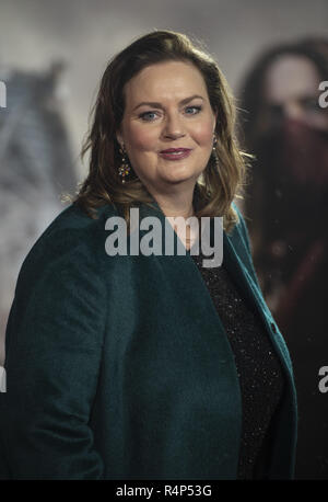 London, Großbritannien. 27 Nov, 2018. Philippa Boyens gesehen die Teilnahme an der Uraufführung von 'Mortal Motoren" im Cineworld Leicester Square in London. Credit: Gary Mitchell/SOPA Images/ZUMA Draht/Alamy leben Nachrichten Stockfoto