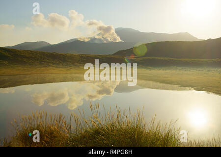 Kusasenri in Morgen, Präfektur Kumamoto, Japan Stockfoto