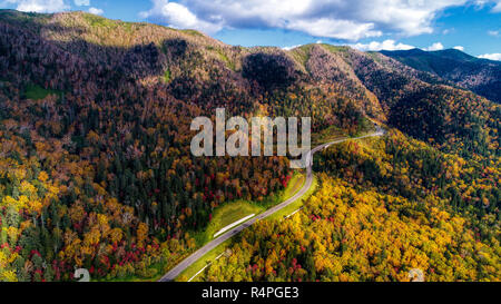 Luftaufnahmen von mikuni Pass, Hokkaido, Japan Stockfoto