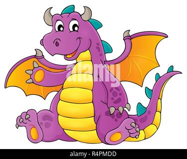 Happy dragon Thema Bild 3 Stockfoto