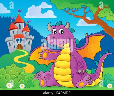 Happy dragon Thema Bild 4 Stockfoto