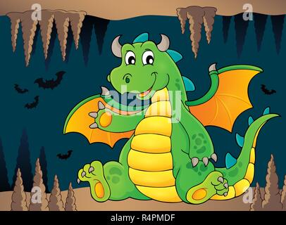 Happy dragon Thema Bild 5 Stockfoto