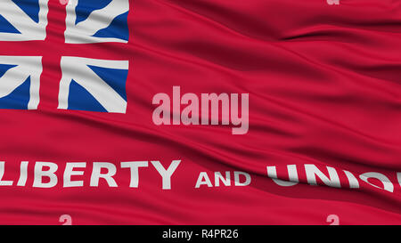 Nahaufnahme von Taunton Stadt Flagge Stockfoto
