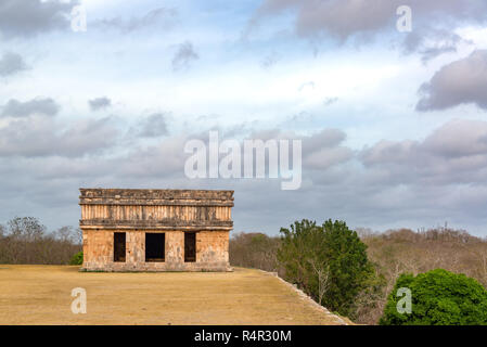 Haus der Schildkröten in Uxmal Stockfoto