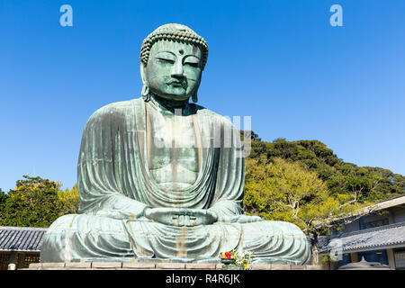 Großer Buddha von Kotokuin Tempel in Kamakura Stockfoto