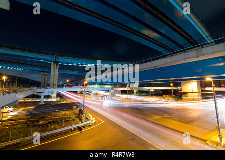 Verkehr weg von der U-Bahn Stockfoto