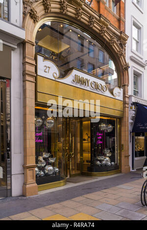 Die Jimmy Choo store in Mayfair Stockfoto