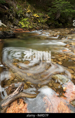 Obere Priester Fluss, Selkirk Mountains, Idaho. Stockfoto