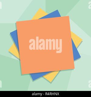 Design Business leere Raum Text für Anzeige Web site Förderung isolierte Banner Vorlage. Mehrere Layer von leeren Bögen farbiges Papier Pappe Vektor w Stock Vektor