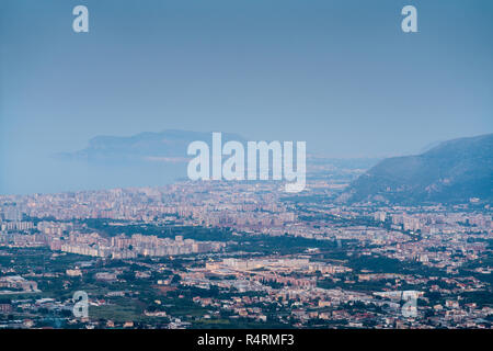 Luftaufnahme der Palermo, Sizilien, Italien, Europa Stockfoto