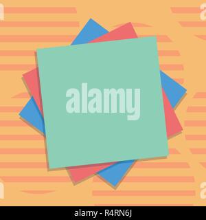 Business leere Vorlage für das Layout für die Einladung Grußkarte promotion Poster Gutschein. Mehrere Layer von leeren Bögen farbiges Papier Pappe Vektor Stock Vektor