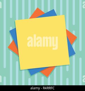 Design Business Konzept leere Raum modernen abstrakten Hintergrund. Mehrere Layer von leeren Bögen farbiges Papier Pappe Vektor mit Schatten Stock Vektor