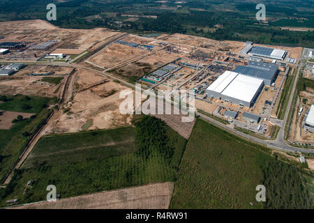 Land Development Erd- und Bauarbeiten inThailand Stockfoto