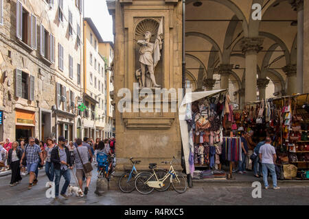 Mercato Nuovo, oder den Mercato del Porcellino, Florenz, Italien. Stockfoto