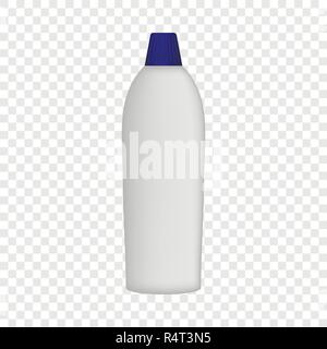 Reiniger Flasche mockup. Realistische Darstellung der Cleaner Flasche vektor Mockup für auf transparentem Hintergrund Stock Vektor