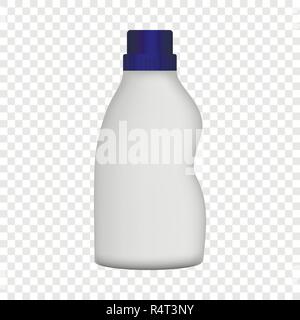 Kunststoff Flasche reiniger mockup. Realistische Abbildung von Kunststoff Flasche reiniger Vektor Mockup für auf transparentem Hintergrund Stock Vektor
