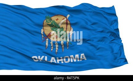 Isolierten Staat Oklahoma Flagge, USA Stockfoto