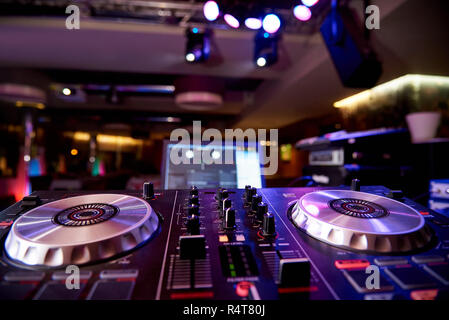 Dj-mixer Controller. Stockfoto