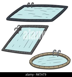 Vektor einrichten von Schwimmbad Stock Vektor