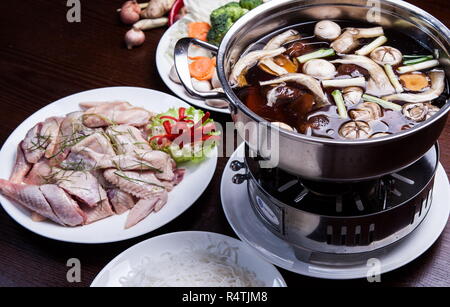 Spezielle Hot Pot Hühnerbrust in china Stockfoto