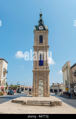 Glockenturm, der Clock Tower, die Altstadt von Jaffa, den alten Hafen, Tel Aviv-Jaffa, Israel Stockfoto
