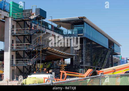 September 2018 Kellyville (Sydney) NSW, Bau der Sydney Metro Nordwest rail line ist derzeit auf Budget und Zeitplan voraus Stockfoto